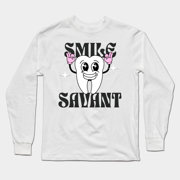 Smile Savant 1 Long Sleeve T-Shirt by Salt + Cotton